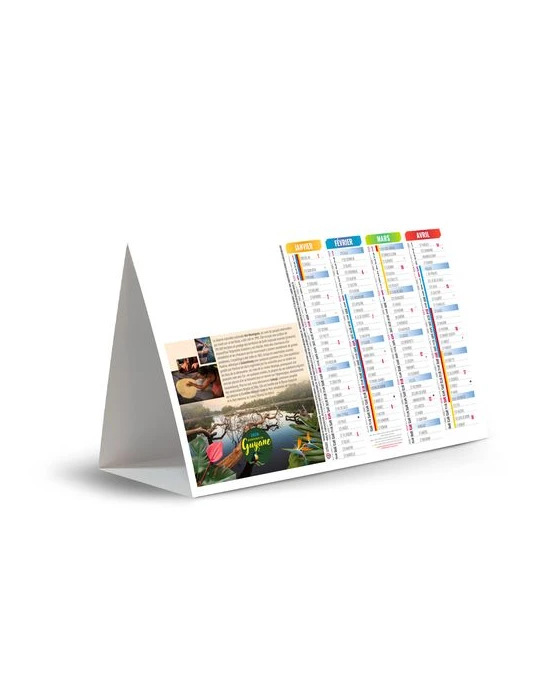 CHEVALET DE COMPTOIR - KOUROU 2026 - QUADRI personnalisable avec votre logo