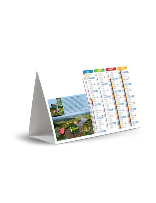 CHEVALET DE COMPTOIR - KOUROU 2026 - QUADRI cadeau entreprise pas cher