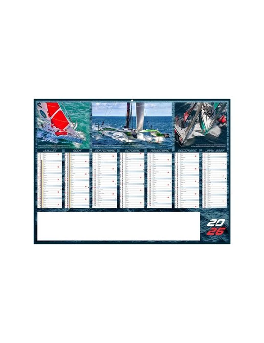 VOILE 2026 - MIDI 430 x 335 mm - LEGER 400G - SANS MARQUAGE - 1 TROU EN TETE