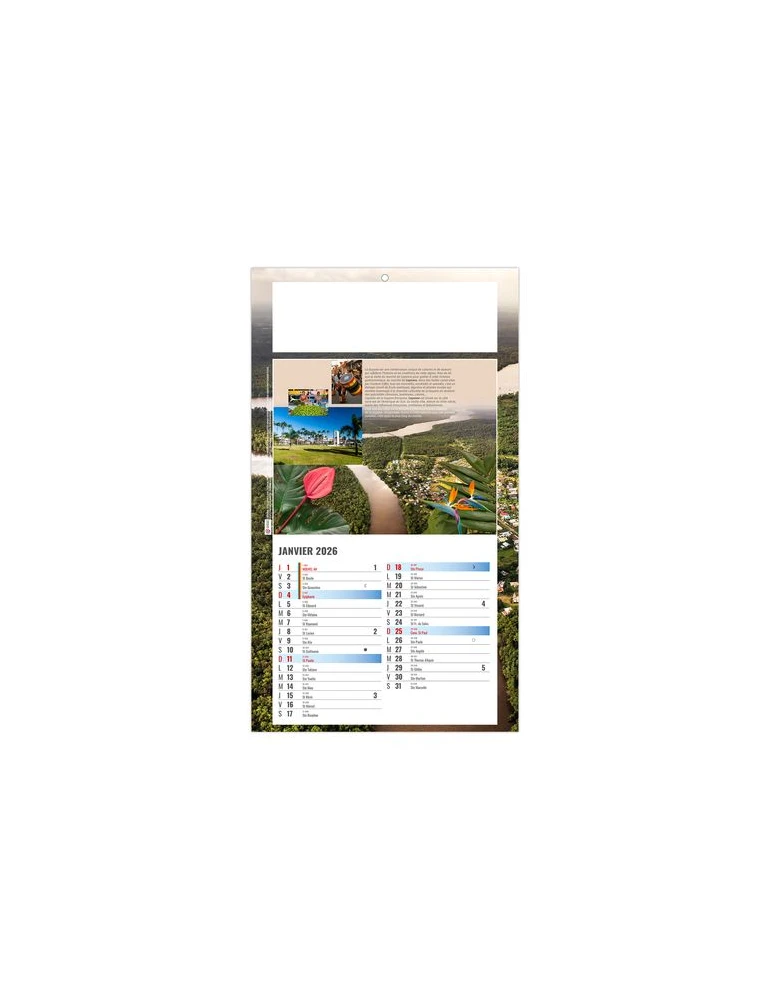 PLAQUE 1 VUE LUC 2026 - DOS CARTON - BLOC B2 - SANS MARQUAGE