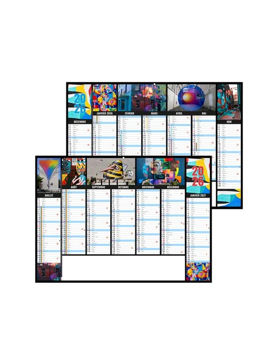 CAMELEON 2026 - MIDI 430 x 335 mm - LEGER 400G - SANS MARQUAGE - 1 TROU EN TETE