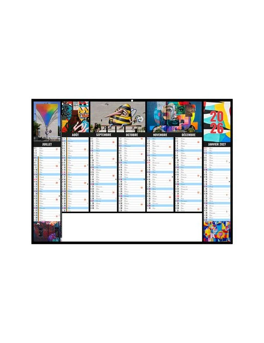 CAMELEON 2026 - MIDI 430 x 335 mm - LEGER 400G - SANS MARQUAGE - 1 TROU EN TETE