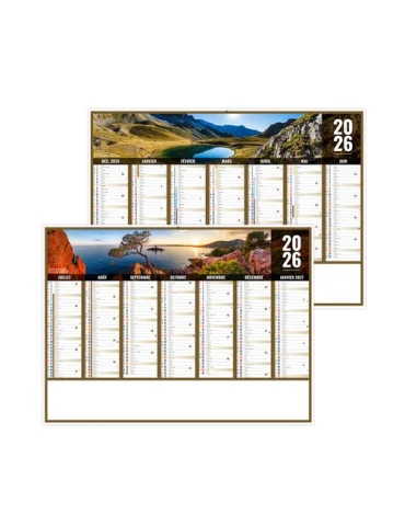 LIBERTE PACA 2026 - MIDI 430 x 335 mm - LEGER 400G - SANS MARQUAGE - 1 TROU EN TETE