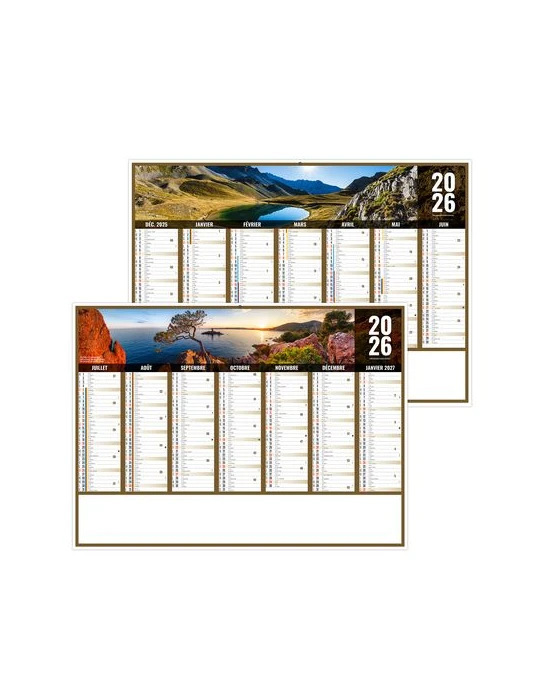LIBERTE PACA 2026 - MIDI 430 x 335 mm - LEGER 400G - SANS MARQUAGE - 1 TROU EN TETE
