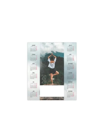 ESTAMPE - YOGA 2026 - CARRE 325 X 350 mm - QUADRI personnalisable avec votre logo