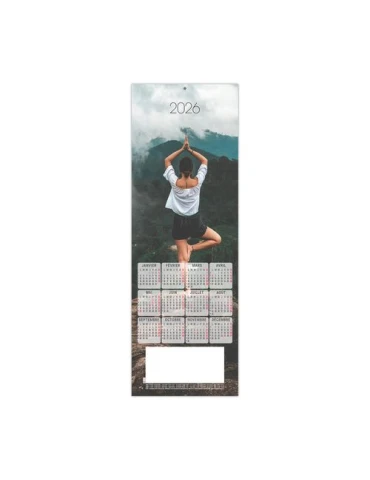 ESTAMPE - YOGA 2026 - CARRE 325 X 350 mm - QUADRI personnalisable avec votre logo 2