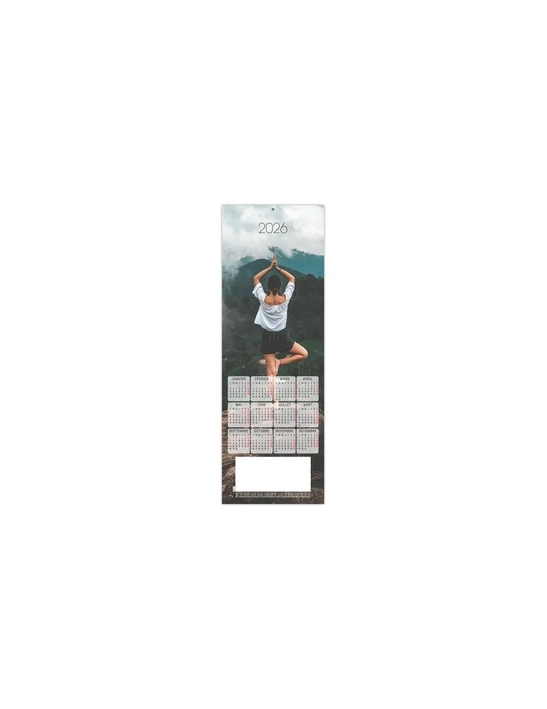ESTAMPE - YOGA 2026 - CARRE 325 X 350 mm - QUADRI cadeau entreprise pas cher