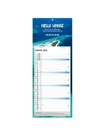 PLAQUE 1 VUE SIMPLE CREATION 2026 - 175 x 440 mm - BLOC B3 AGRAFE