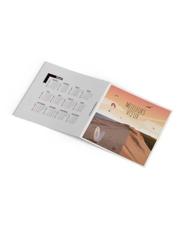 CARTE DE VOEUX - VOYAGE 2026  AVEC ENVELOPPE - SANS MARQUAGE 2