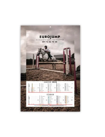CALENDRIERS BLOC ILLUSTRES CREATION 2026 - 210 x 330 mm - 6 FEUILLETS - RELIURE SPIRALE EN TETE nombre de pages : 12 pages 2