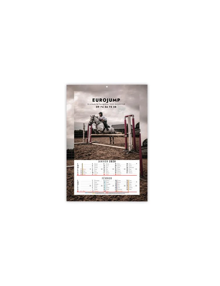CALENDRIERS BLOC ILLUSTRES CREATION 2026 - 210 x 330 mm - 6 FEUILLETS - RELIURE SPIRALE EN TETE nombre de pages : 12 pages cadea