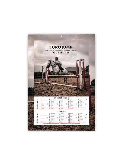 CALENDRIERS BLOC ILLUSTRES CREATION 2026 - 210 x 330 mm - 6 FEUILLETS - RELIURE SPIRALE EN TETE nombre de pages : 12 pages cadea