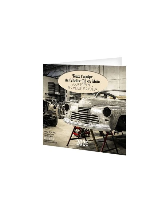 CARTE DE VOEUX CREATION AVEC ENVELOPPE 2026
