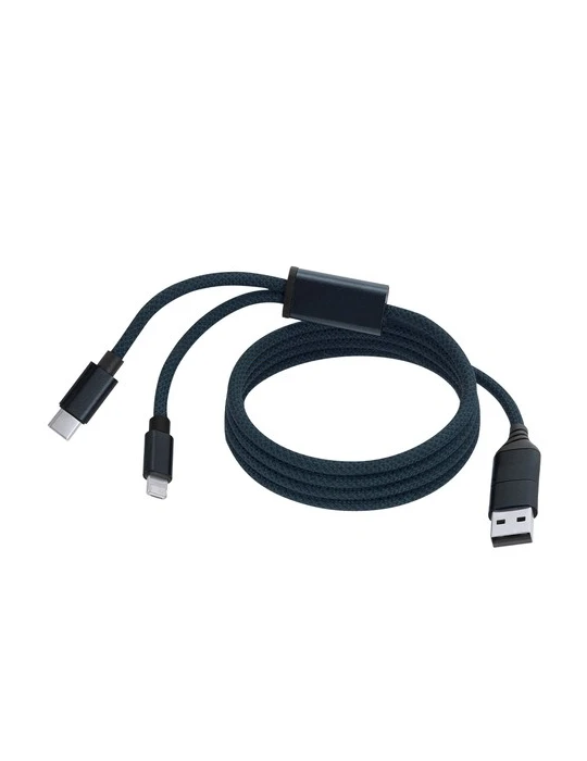 Câble de Charge Briony Matières : polyester Couleurs : blanc impression haute définition