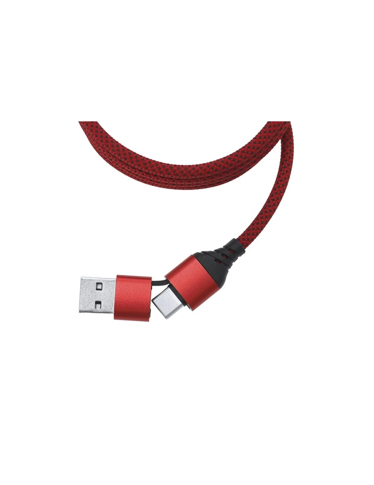 Câble de Charge Briony Matières : polyester Couleurs : blanc marquage couleur éclatante