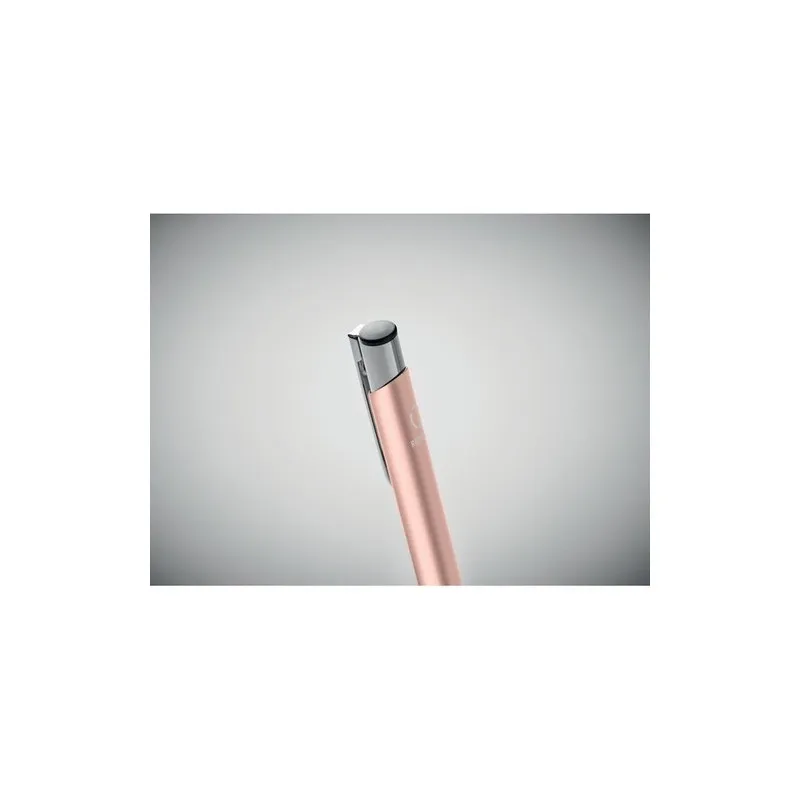 Stylo à bille écologique en aluminium recyclé personnalisable - BERN RA Taille textile : 4XL Couleurs : french navy marquage cou