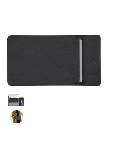 Housse pour Ordinateur Portable Multifonction Benrix Couleurs : noir Matières : PU recyclé