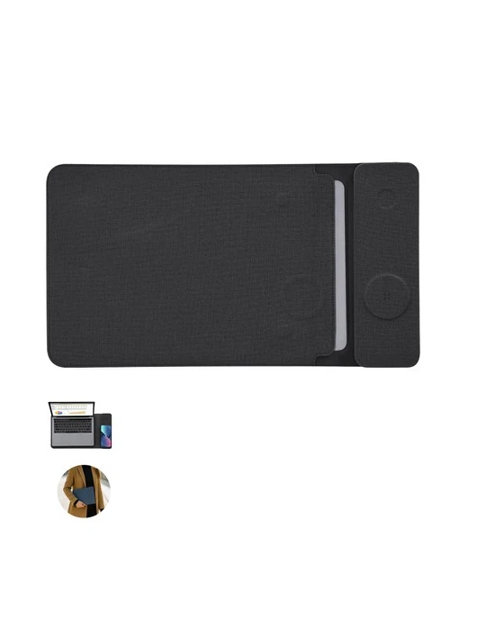 Housse pour Ordinateur Portable Multifonction Benrix Couleurs : noir Matières : PU recyclé