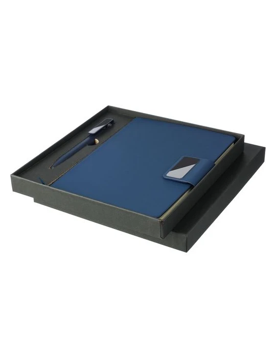 Coffret cadeau de bureau en carton Roan Matières : polyester Couleurs : noir cadeau entreprise pas cher