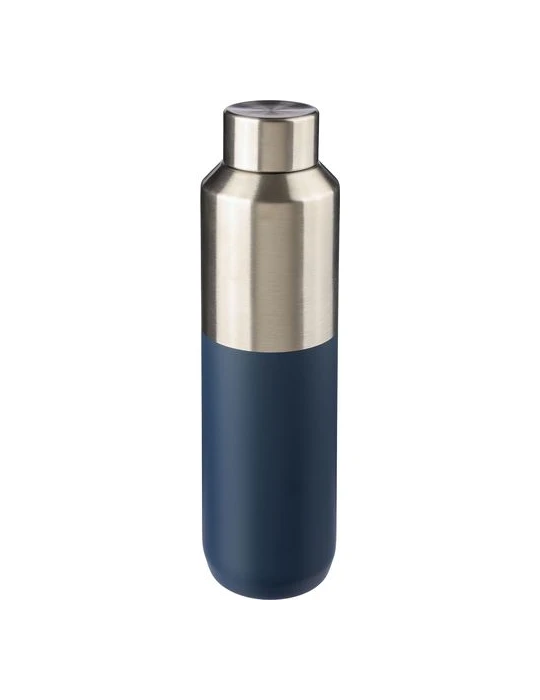 Bouteille double paroi de 600 ml en acier inoxydable recyclé Esen Couleurs : blanc Matières : acier inoxydable recyclé cadeau co