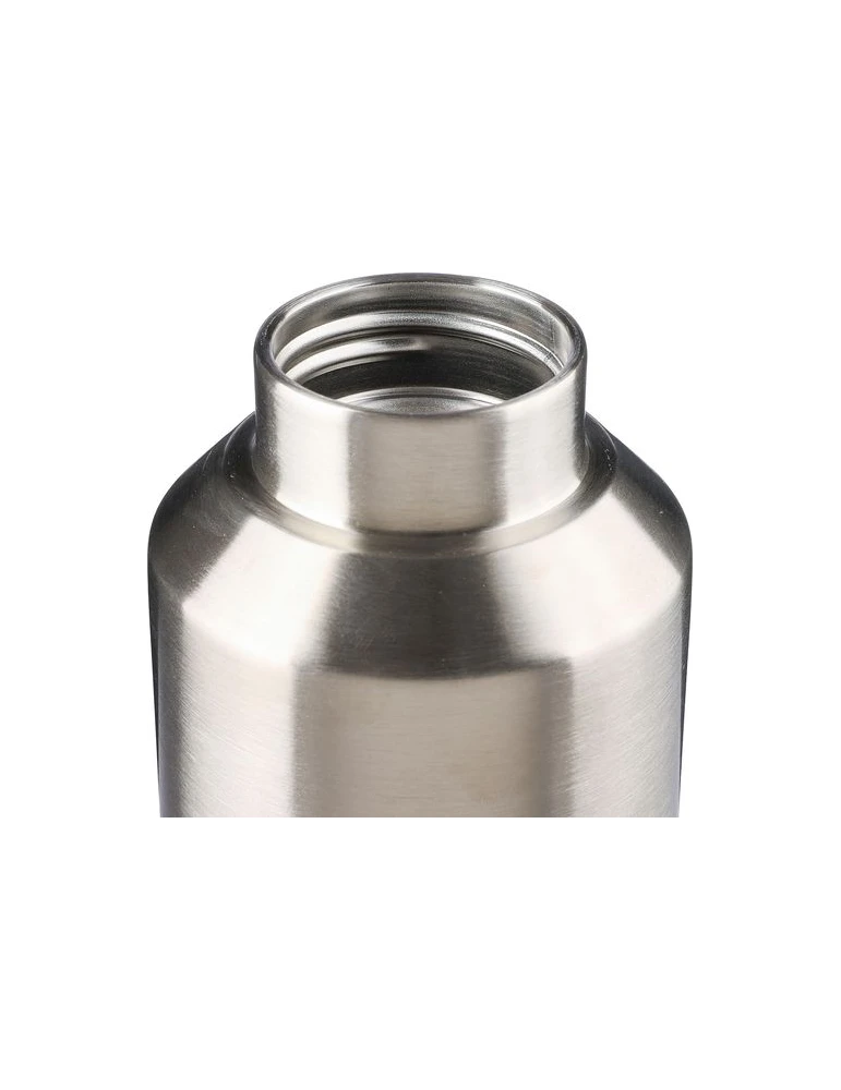 Bouteille double paroi de 600 ml en acier inoxydable recyclé Esen Couleurs : blanc Matières : acier inoxydable recyclé goodies e