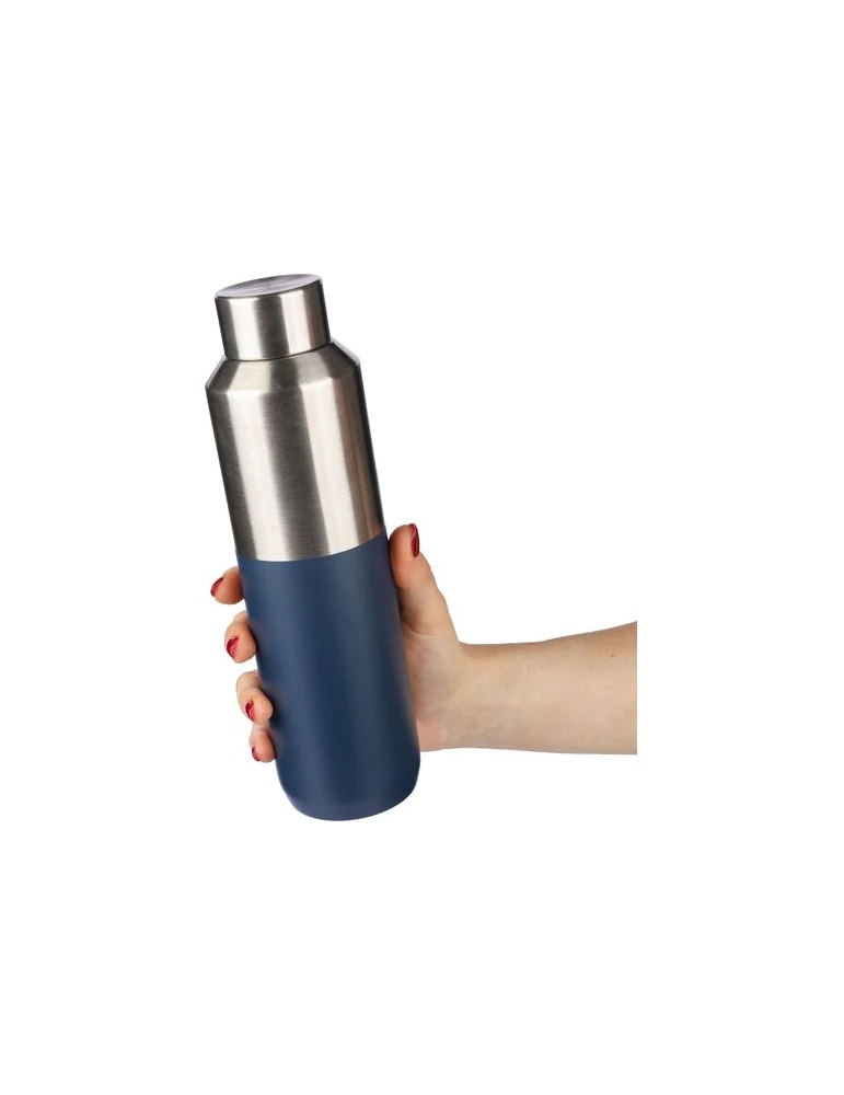 Bouteille double paroi de 600 ml en acier inoxydable recyclé Esen Couleurs : blanc Matières : acier inoxydable recyclé cadeau af