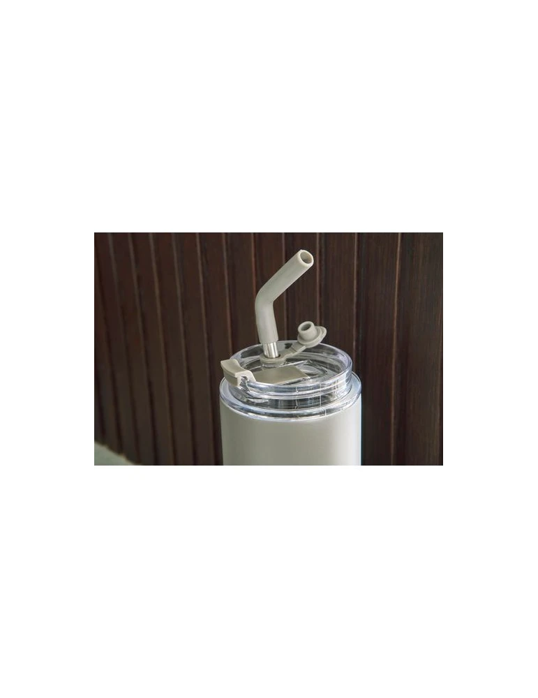 Gourde double paroi de 500 ml en acier inoxydable Omari Matières : acier inoxydable Couleurs : gun cadeau entreprise pas cher