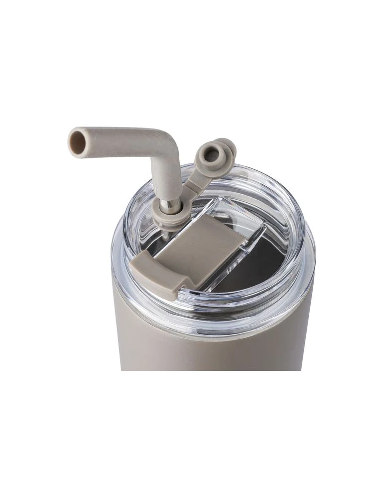 Gourde double paroi de 500 ml en acier inoxydable Omari Matières : acier inoxydable Couleurs : gun cadeau client original