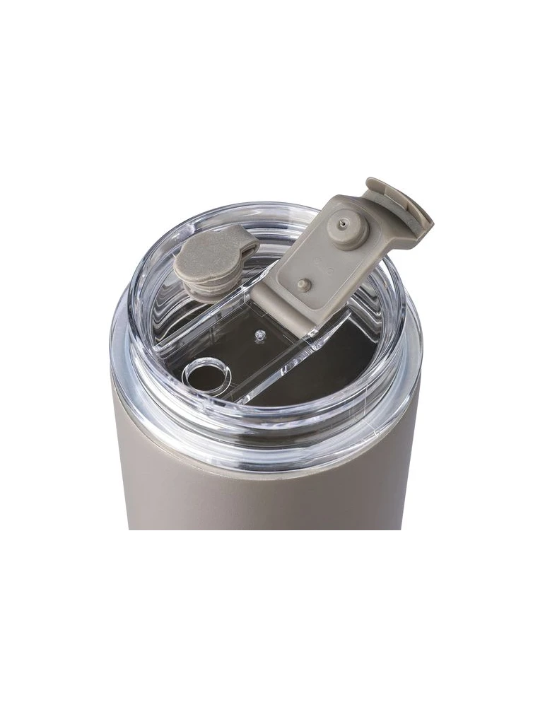 Gourde double paroi de 500 ml en acier inoxydable Omari Matières : acier inoxydable Couleurs : gun objet publicitaire robuste