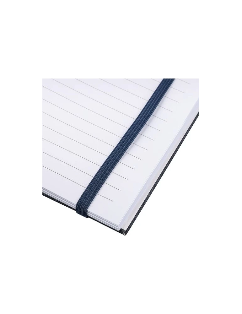 Carnet A6 en rPET Ilias Matières : papier recyclé Couleurs : bleu objet promo petit budget