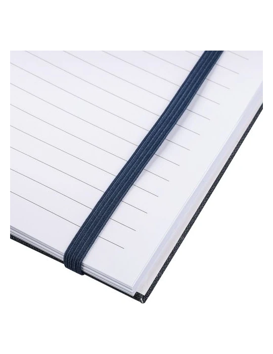 Carnet A6 en rPET Ilias Matières : papier recyclé Couleurs : bleu objet promo petit budget