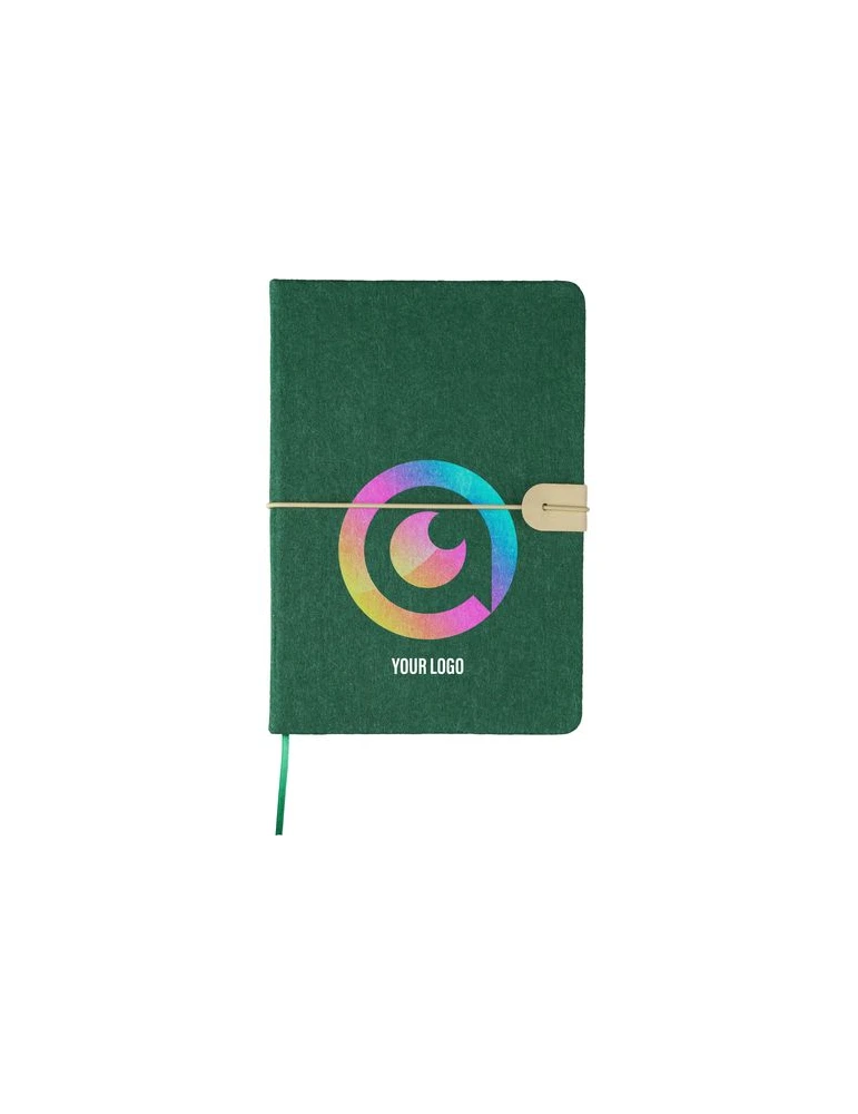 Carnet A5 en feutre recyclé Dario