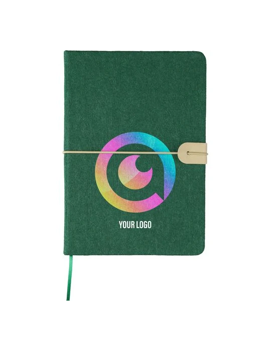 Carnet A5 en feutre recyclé Dario