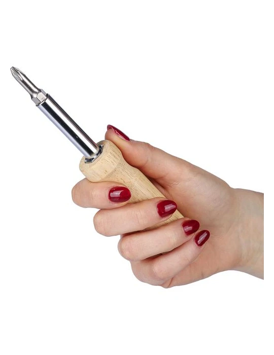 Jeu de tournevis en bois d’hévéa Leni