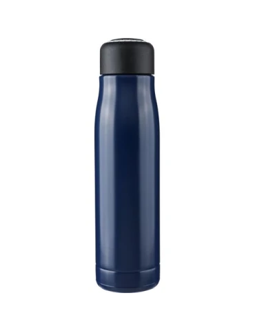 Gourde double paroi de 500 ml en acier inoxydable recyclé Solene Matières : polyester Couleurs : bleu