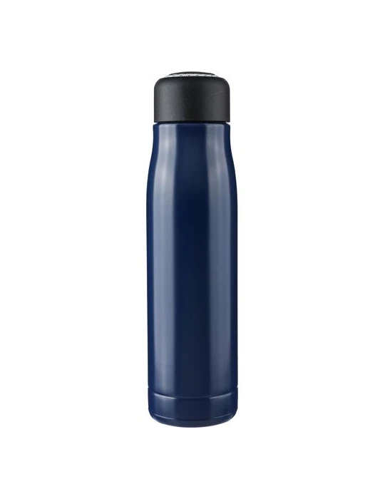 Gourde double paroi de 500 ml en acier inoxydable recyclé Solene Matières : polyester Couleurs : bleu