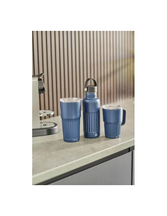 Mug double paroi en acier inoxydable recyclé de 500 ml Kael