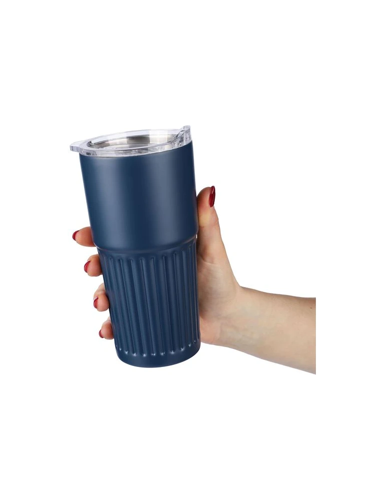 Mug double paroi en acier inoxydable recyclé de 500 ml Kael