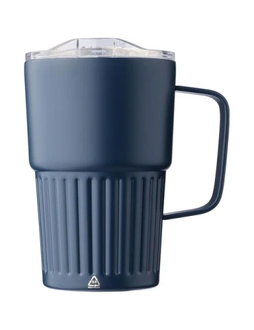 Mug nomade double paroi en acier inoxydable recyclé de 450 ml Calo