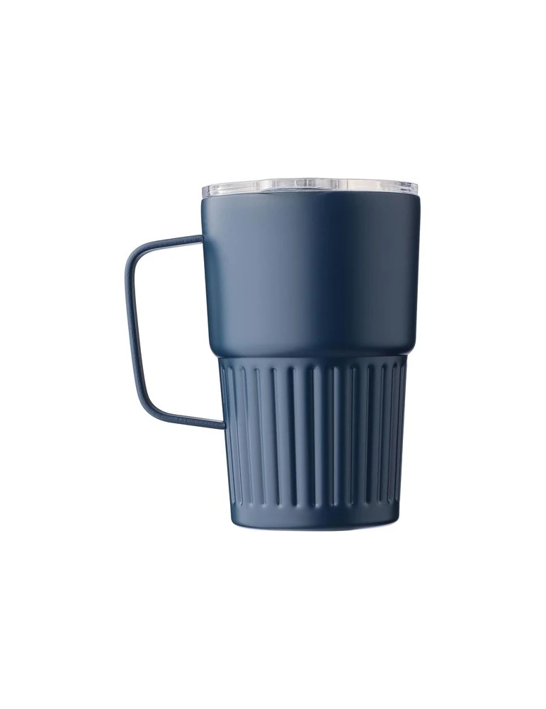 Mug nomade double paroi en acier inoxydable recyclé de 450 ml Calo