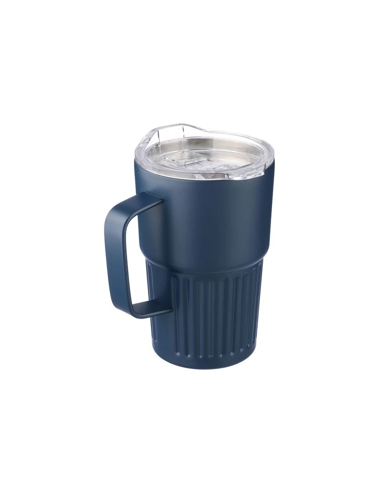 Mug nomade double paroi en acier inoxydable recyclé de 450 ml Calo