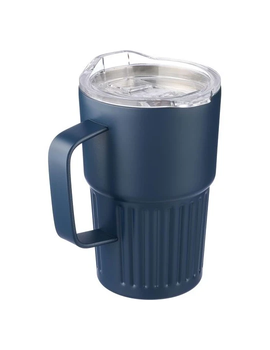 Mug nomade double paroi en acier inoxydable recyclé de 450 ml Calo