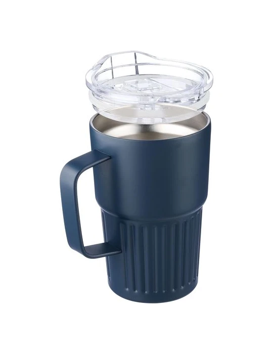 Mug nomade double paroi en acier inoxydable recyclé de 450 ml Calo