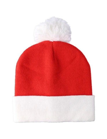 Bonnet de Noël tricoté en acrylique Eleni