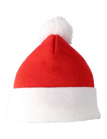 Bonnet de Noël tricoté en acrylique Eleni 2