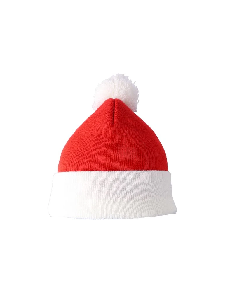 Bonnet de Noël tricoté en acrylique Eleni