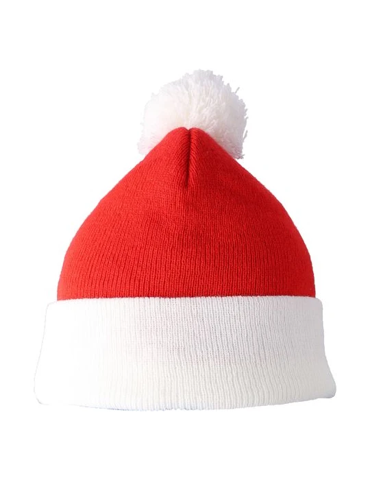 Bonnet de Noël tricoté en acrylique Eleni