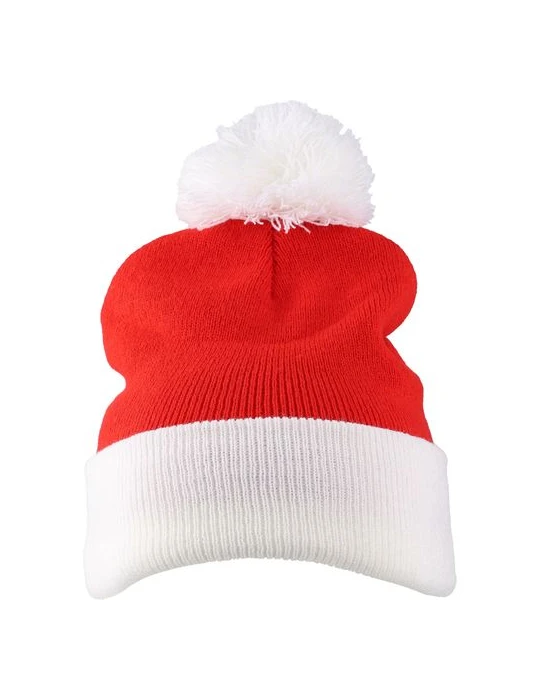 Bonnet de Noël tricoté en acrylique Eleni