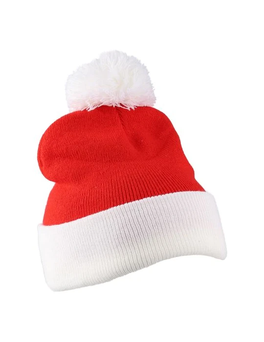 Bonnet de Noël tricoté en acrylique Eleni