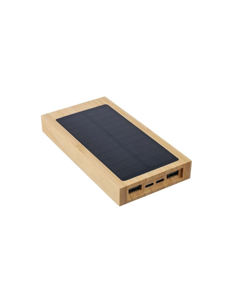 Power bank solaire en bambou Elz